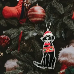 Equetech Canine Embroidered Christmas Decoration