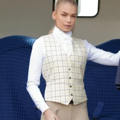 Equetech Classic Tattersall Check Waistcoat