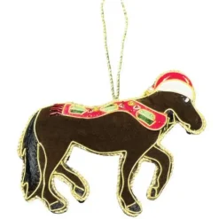 Equetech Equine Embroidered Christmas Decoration