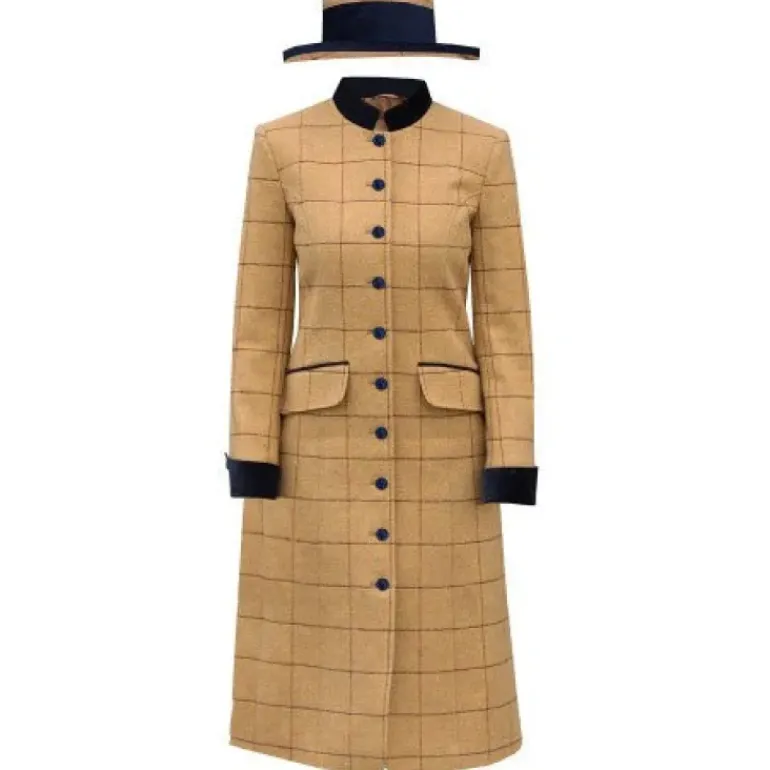 Equetech Longline Wheatley Tweed Leaders Jacket Dress & Hat Suit