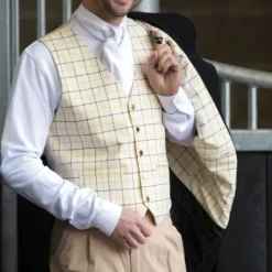 Equetech Men's Classic Tattersall Check Waistcoat