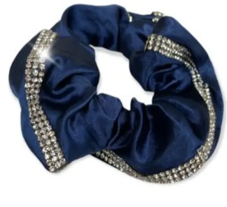 Equetech Satin Deluxe Crystal Hair Scrunchie