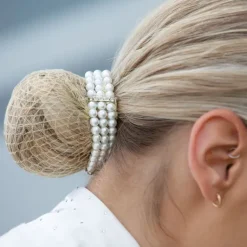 Equetech Triple Pearl Bun Ring Scrunchie