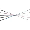 Fleck Dressage Whips PVC Handle Assorted Colours