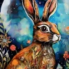 Greeting Card - Hare Dreams by A.K. Skipsey