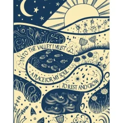Greeting Card - Into The Valley by A.K. Skipsey