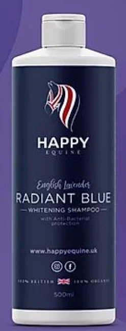 Happy Equine English Lavender Radient Blue Whitening Shampoo 1 Litre