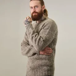Harley of Scotland Men's New Wool Crew Sweater