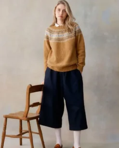 Harley of Scotland Women's Fair Isle Crew Neck