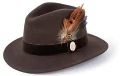Hicks & Brown Chelsworth Fedora (Coque & Pheasant Feather)
