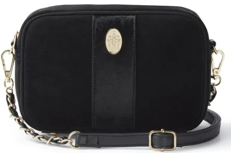 Hicks & Brown Melton Cross Body Bag Black One Size