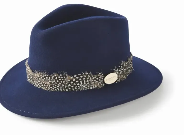 Hicks & Brown Suffolk Fedora (Guinea Feather Wrap)