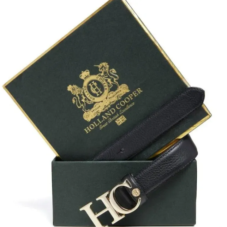 Holland Cooper Atelier Slim Logo Belt