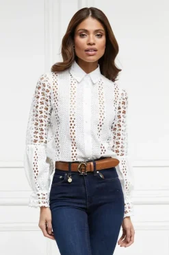 Holland Cooper Broderie Lace Shirt