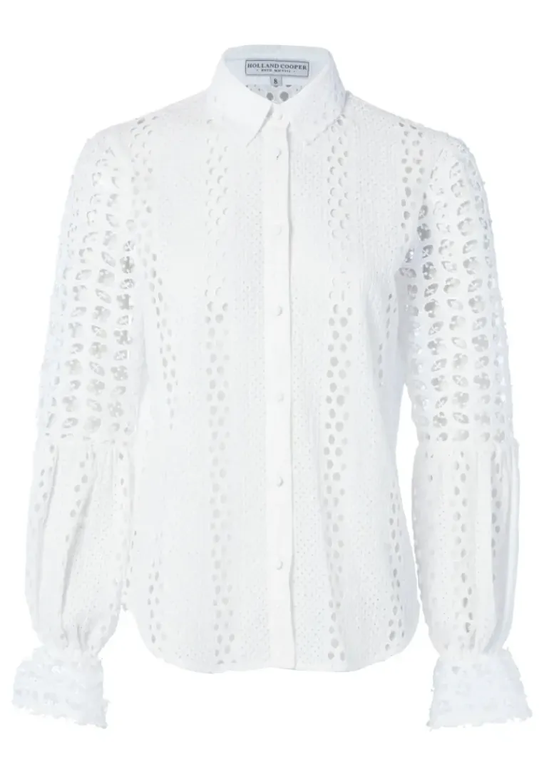 Holland Cooper Broderie Lace Shirt