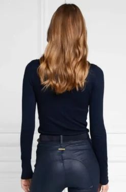 Holland Cooper Buttoned Knit Roll Neck