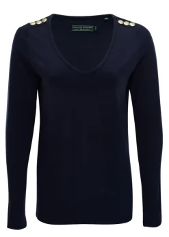 Holland Cooper Long Sleeve V-Neck Tee