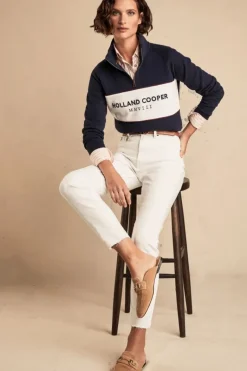 Holland Cooper Womens Sporting Heritage Zip Henley