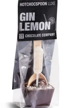 Hotchocspoon Luxe Gin Lemon (dark chocolate) 50g