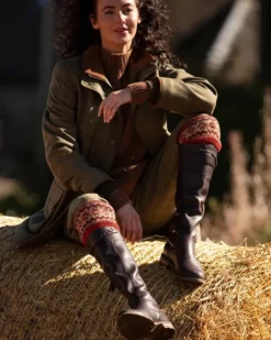 House of Cheviot Lady Fairisle Sock Chestnut