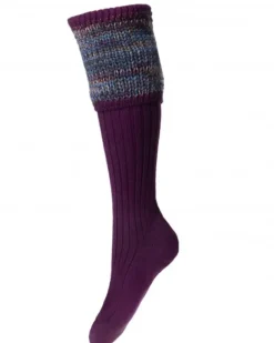 House of Cheviot Lady Katrine Sock Bilberry