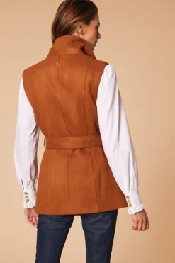 Hunt & Hall Women's Wentworth Faux Suede Gilet