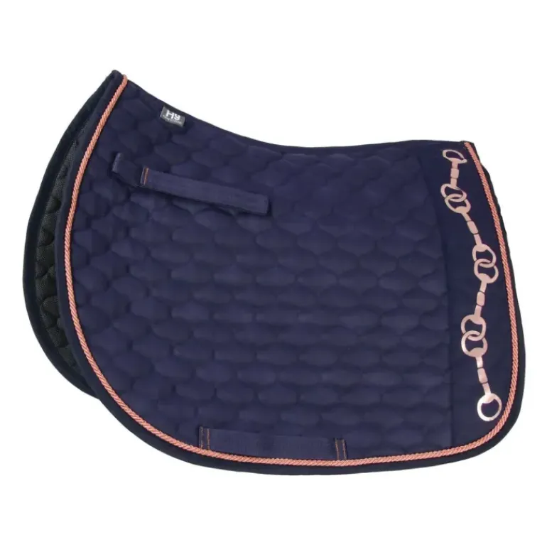 Hy Equestrian Exquisite Bit and Stirrup Collection Saddle Pad
