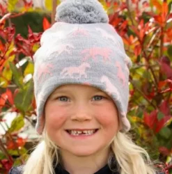 Hy Equestrian Flaine Children's Bobble Hat