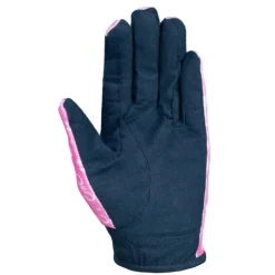 Hy Equestrian Pony Fantasy Riding Gloves by Little Rider - Pink/Navy