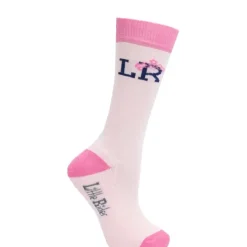 Hy Equestrian Pony Fantasy Bamboo Socks Little Rider - Pink/Navy