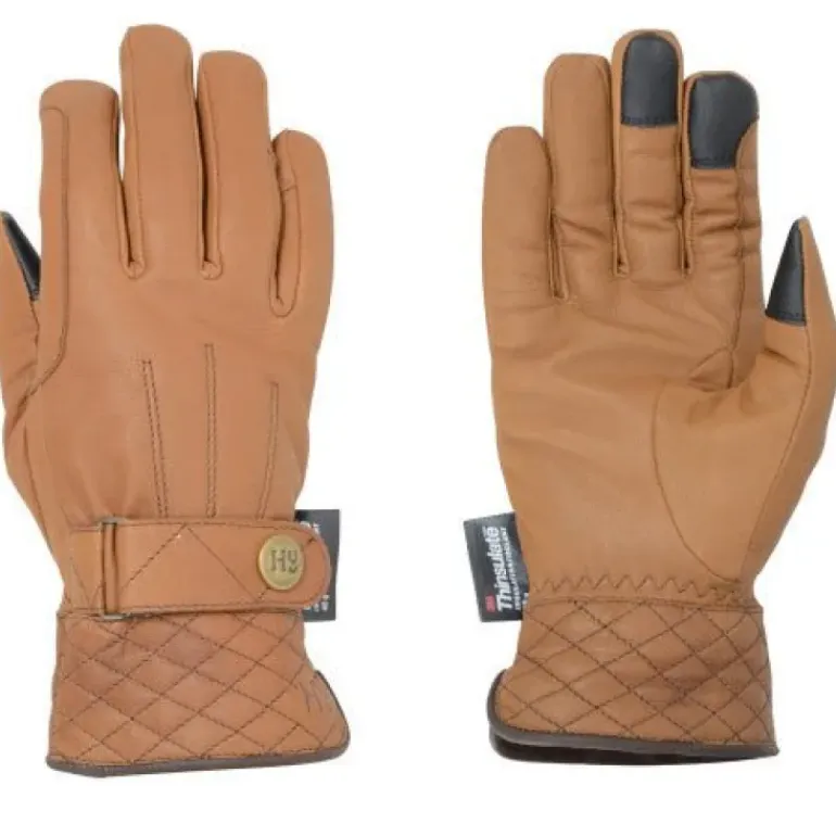 Hy Equestrian Thinsulate™ Quilted Soft Leather Winter Riding Gloves
