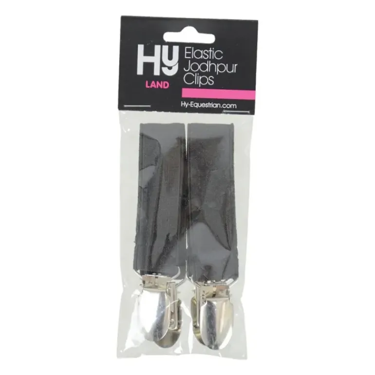 HY Jodhpur Clips Elastic Black