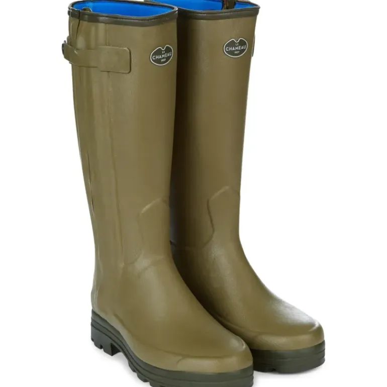 Le Chameau Men's Chasseur Neoprene Lined Full Zip Wellington Boots