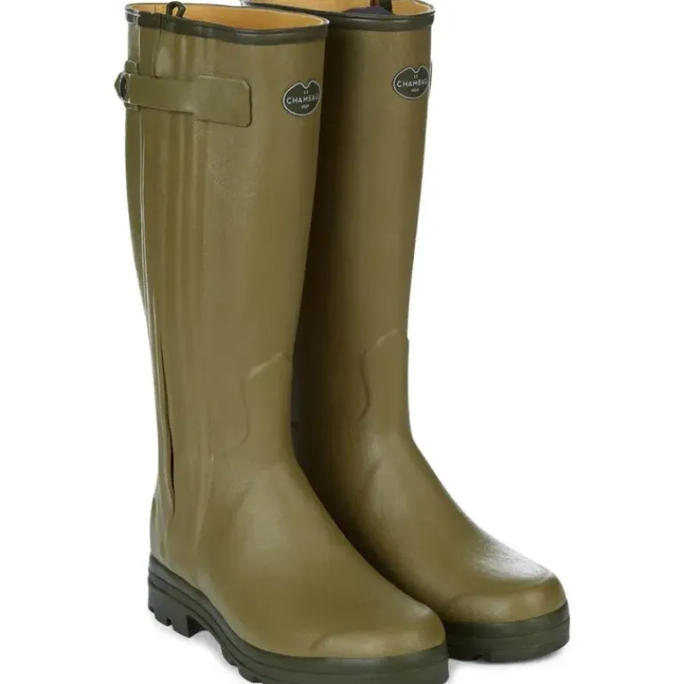 Le Chameau Men's Chasseur Leather Lined Wellington Boots