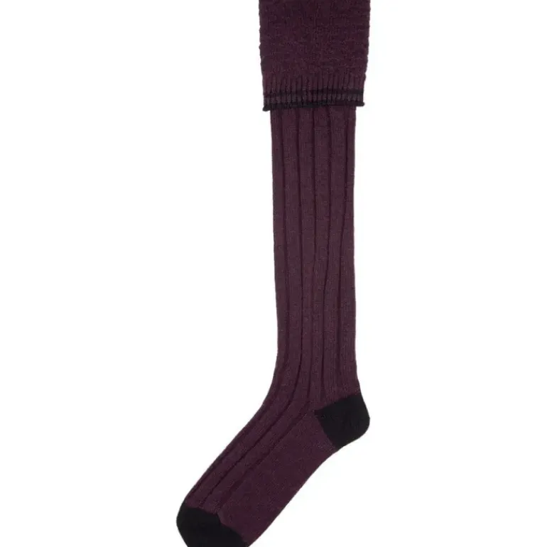 Le Chameau Tall Boot Socks Cherry