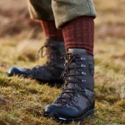 Le Chameau Tall Boot Socks Cherry