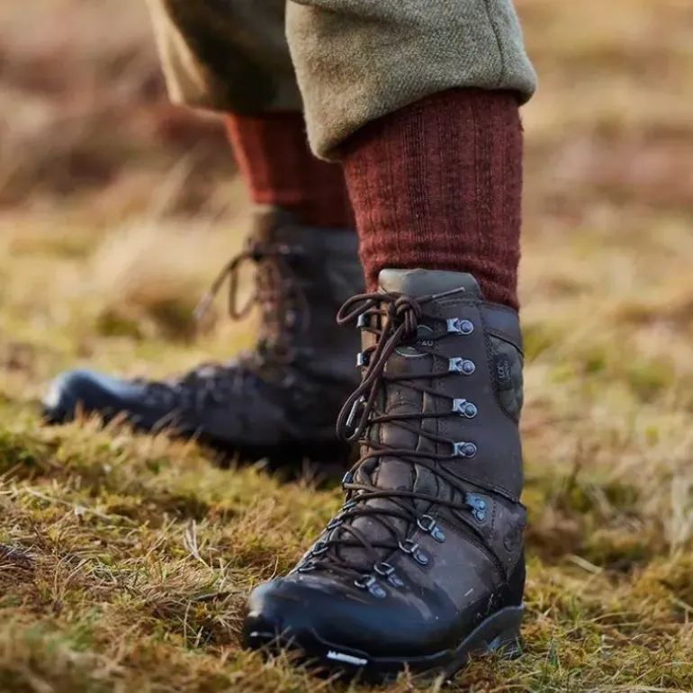 Le Chameau Tall Boot Socks Cherry