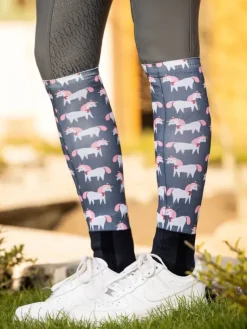 LeMieux Footsie Socks - Christmas Unicorns