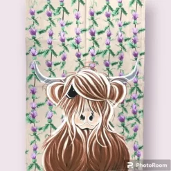 McMoo Miss Thistle Tea Towel
