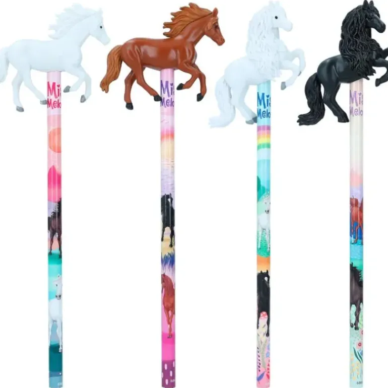 Miss Melody Pencil With 3D Horse Figurine