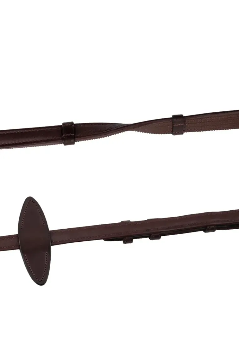 Montar Leather/Rubber Reins French Hooks