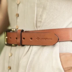 Pampeano Plain Leather Belt Abuelo