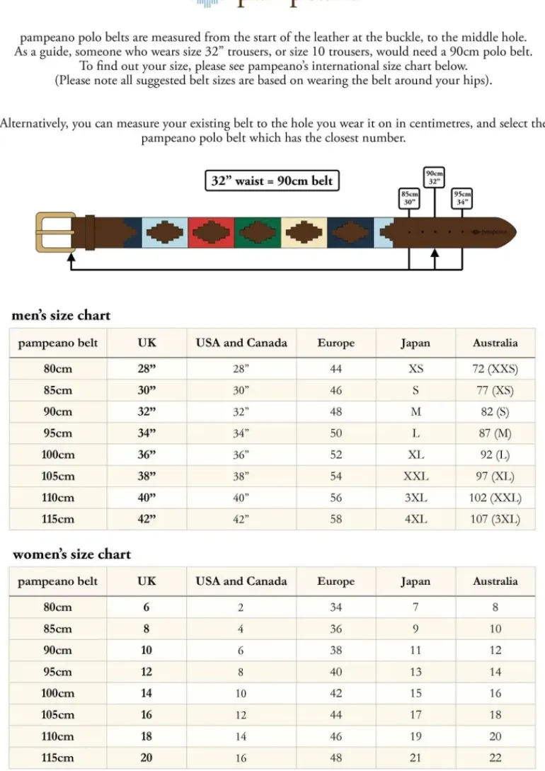 Pampeano Polo Belt Rosa
