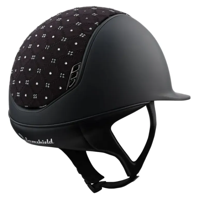 Samshield Shadowmatt 2.0 Royal Flower Swarovski Top Riding Helmet