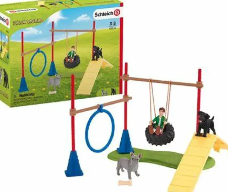 Schleich Puppy Agility Training Play Set