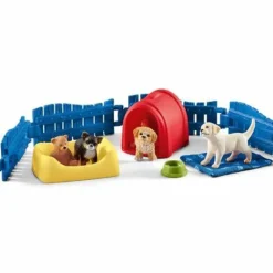 Schleich Puppy Pen Toy Set