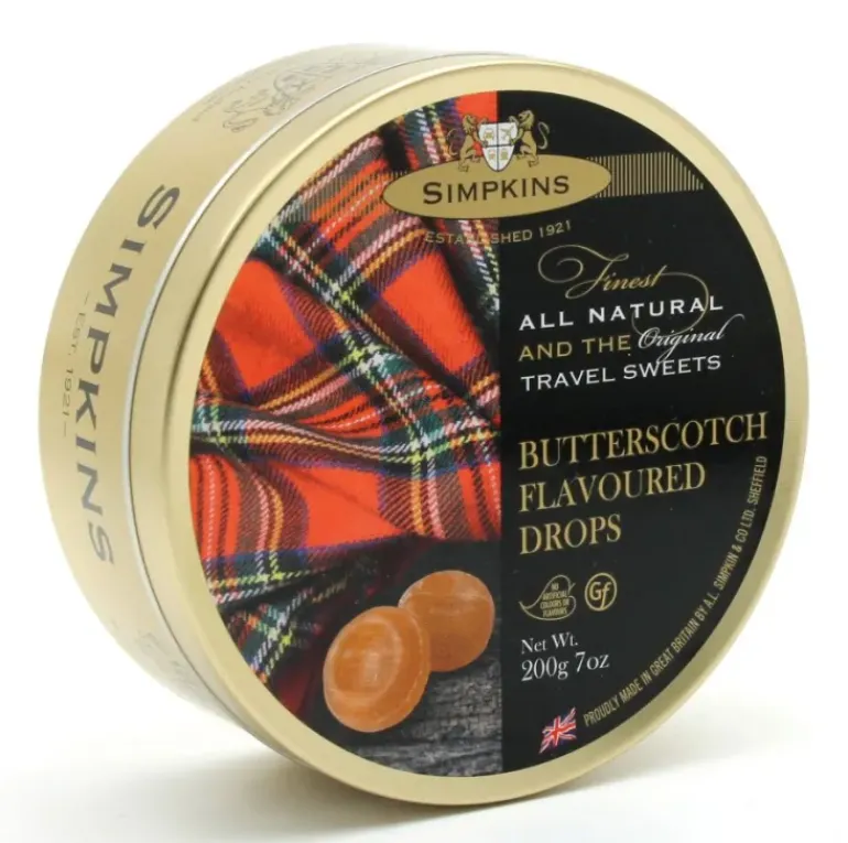Simpkins Butterscotch Flavoured Drops Travel Sweets