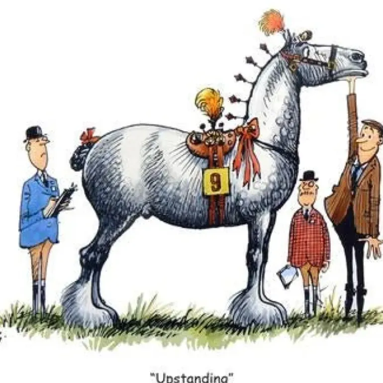 Thelwell Horse Riding & Pony Mug - Upstanding by Charles Sainsbury-Plaice
