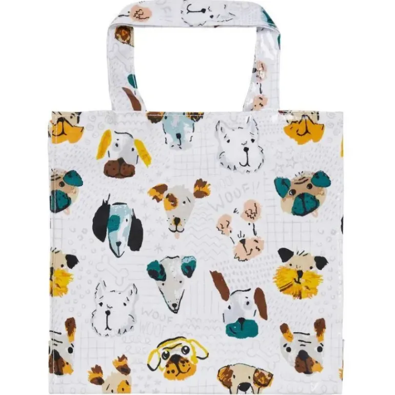 Ulster Weavers Wipeable PVC Medium Gusset Bag with Long Handles Mutley Crew