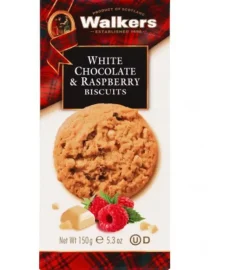 Walkers White Chocolate & Raspberry Biscuits 150g